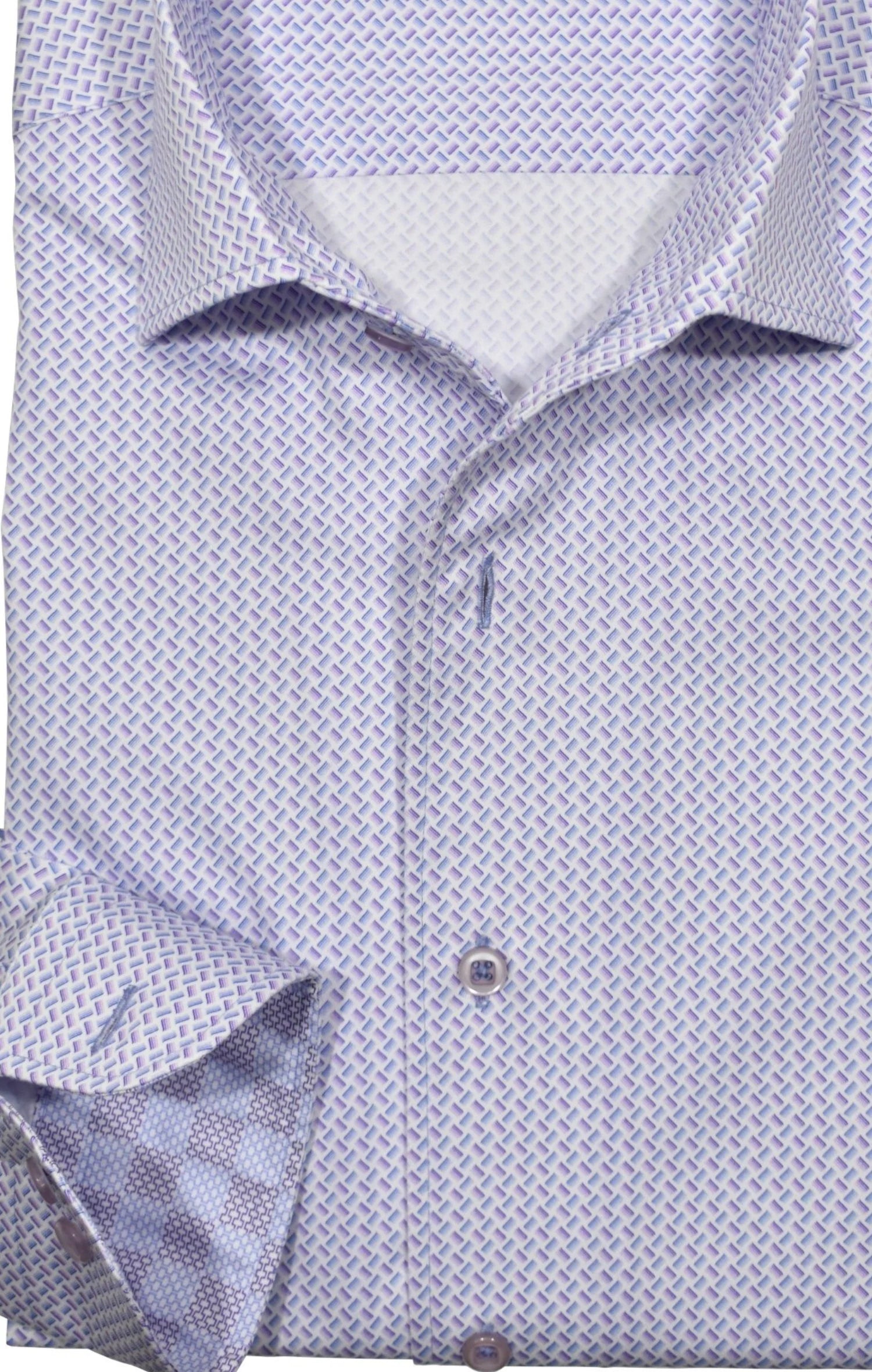 Plum Stream Roll Collar Shirt