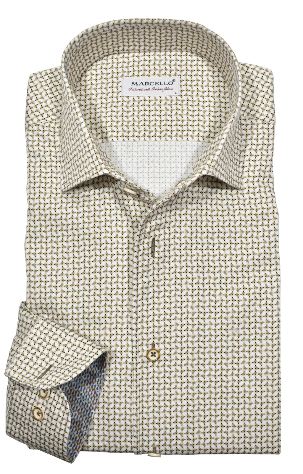 Tan Andrew Roll Collar Shirt