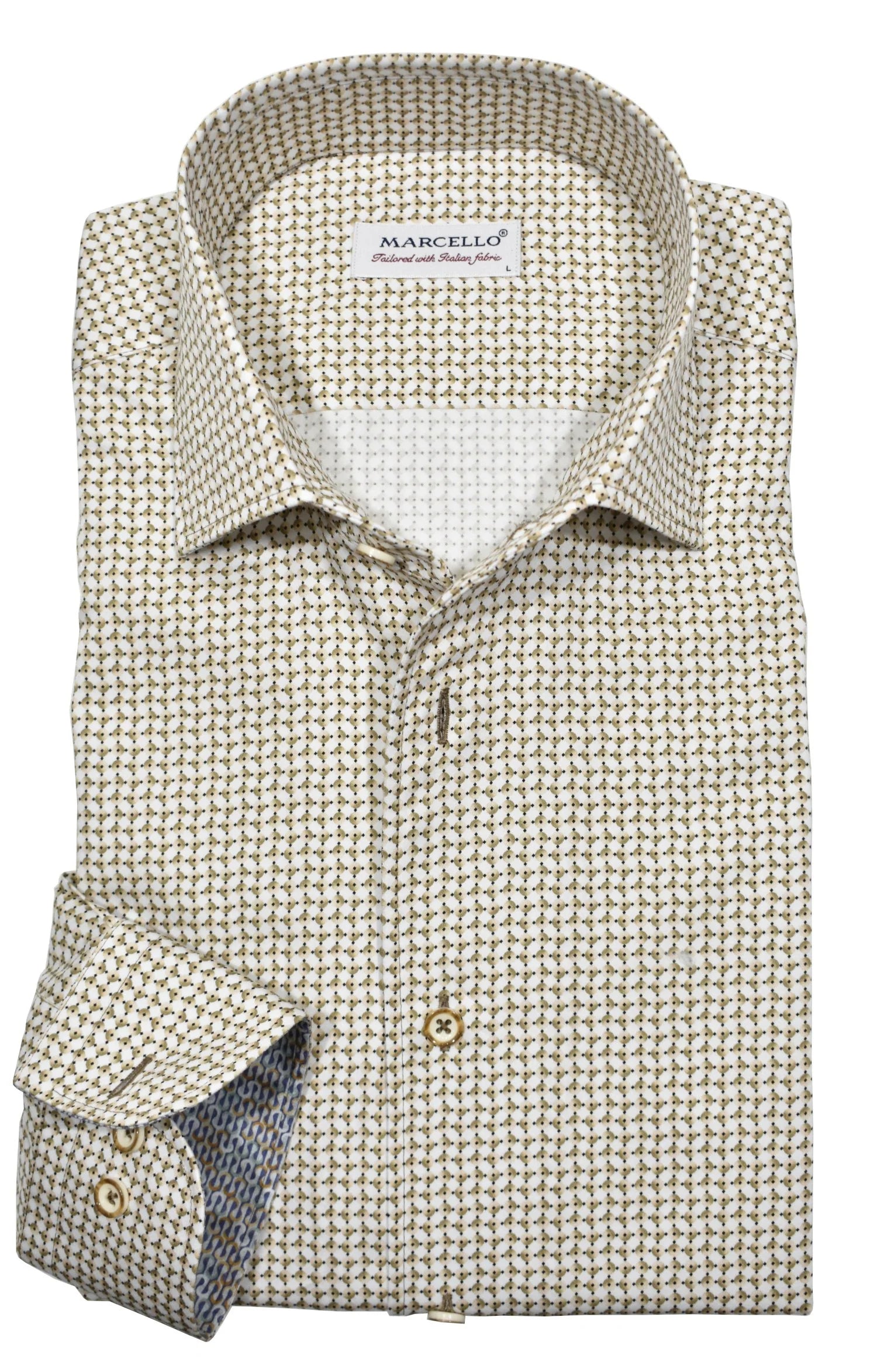 Tan Andrew Roll Collar Shirt