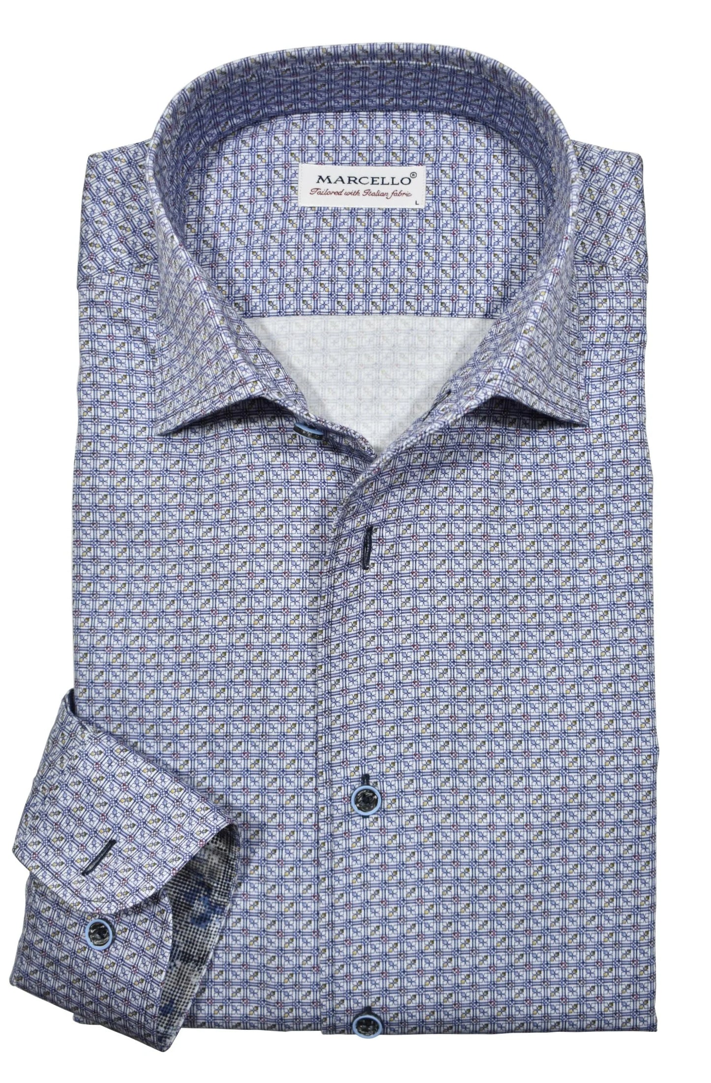 Kirkland Abstract Roll Collar Sport Shirt