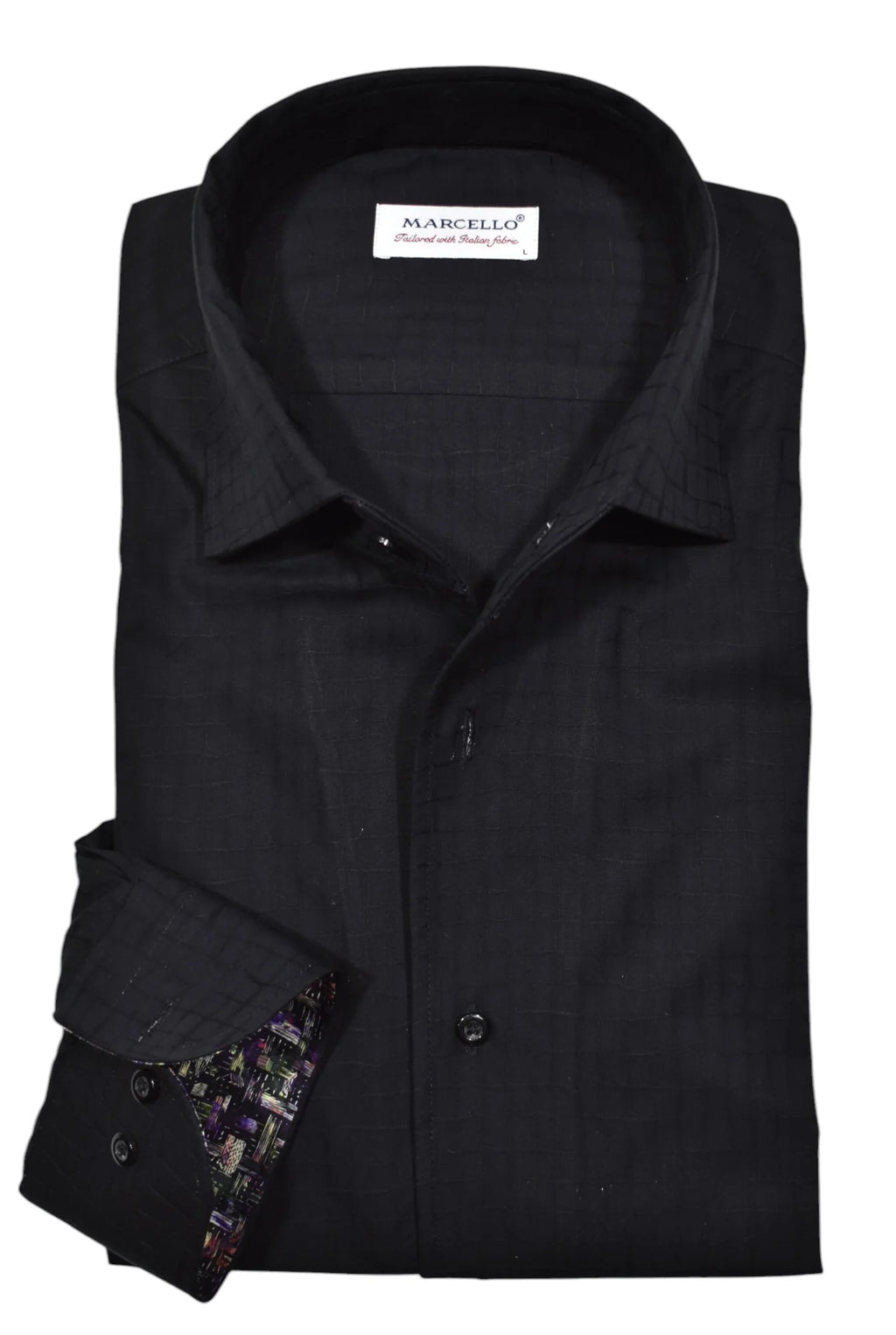 Barney Black Sport Shirt