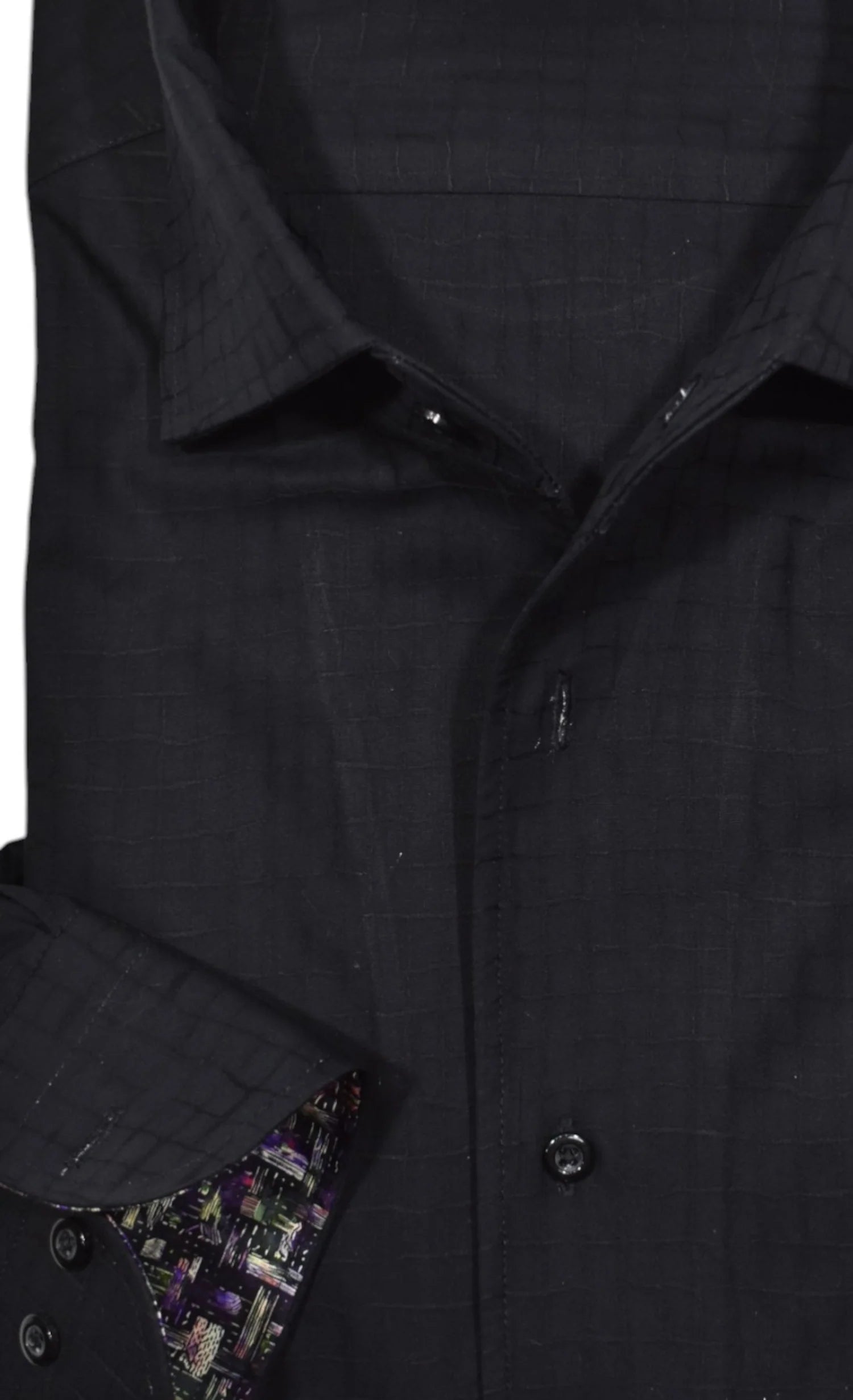 Barney Black Sport Shirt