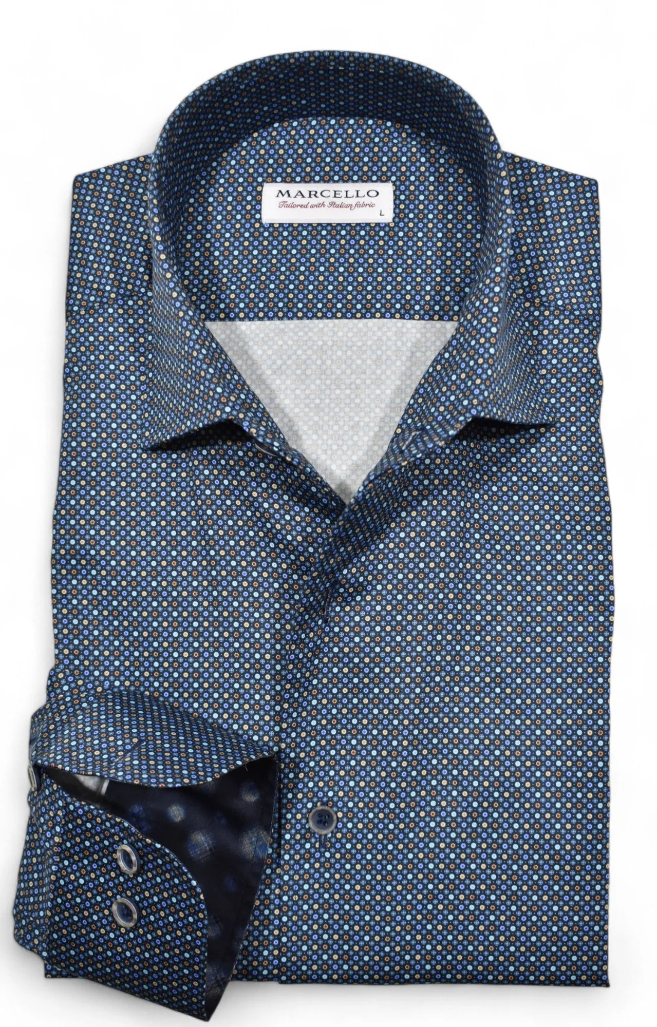 Ringley Indigo Roll Collar Sport Shirt