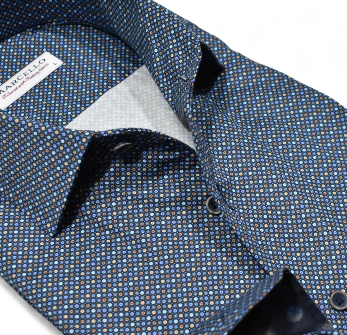 Ringley Indigo Roll Collar Sport Shirt