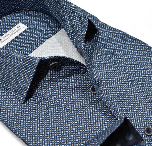 Ringley Indigo Roll Collar Sport Shirt