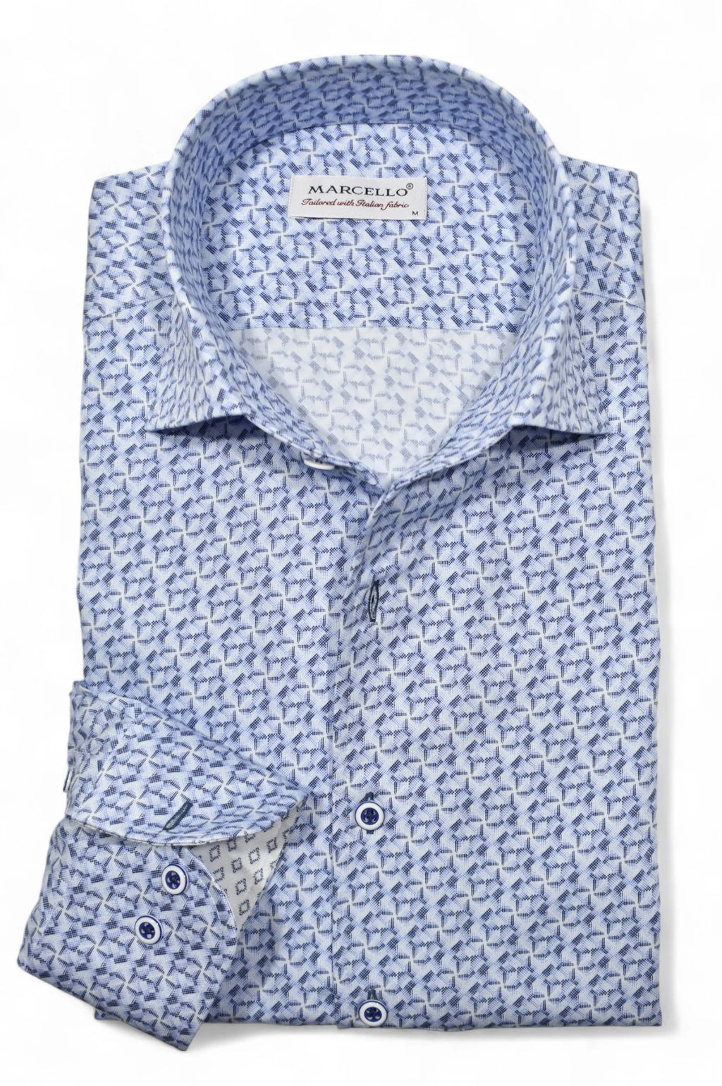 Shaded Perforation Sport Shirt