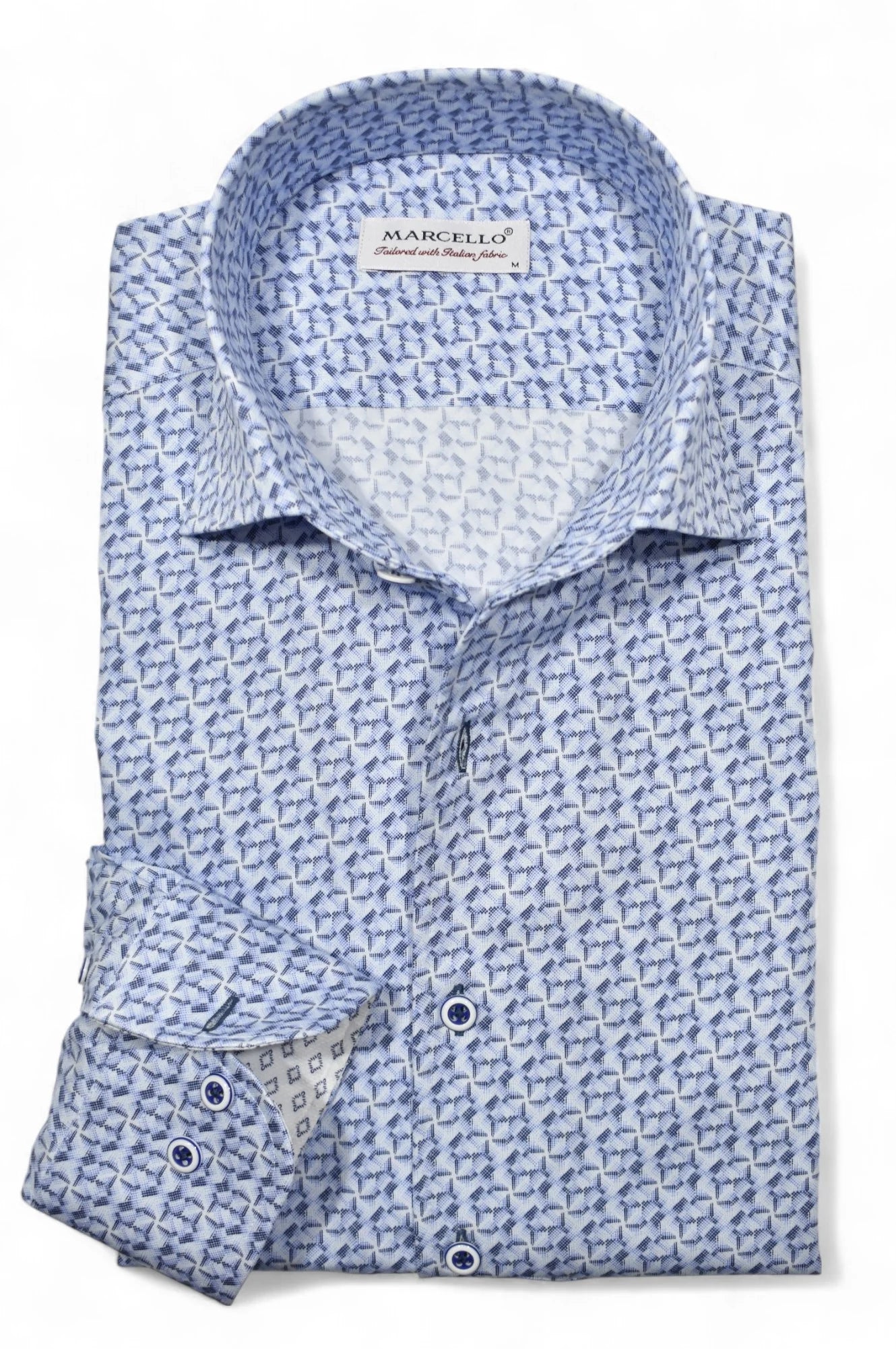 Shaded Perforation Sport Shirt