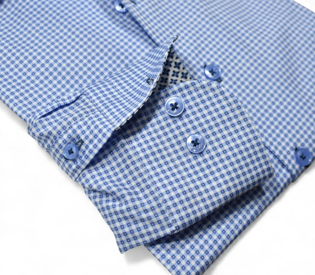 Shadow Check Cloth Shadow Check Sport Shirt – Berk's Menswear