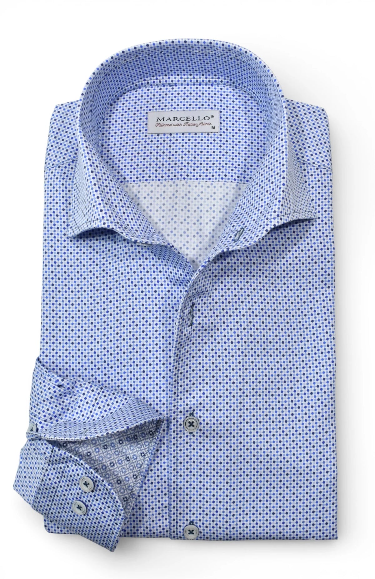 Delray Dotted Blues Sport Shirt