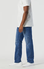 Marcus Slim Straight Leg Jeans - Mid Foggy Feather Blue