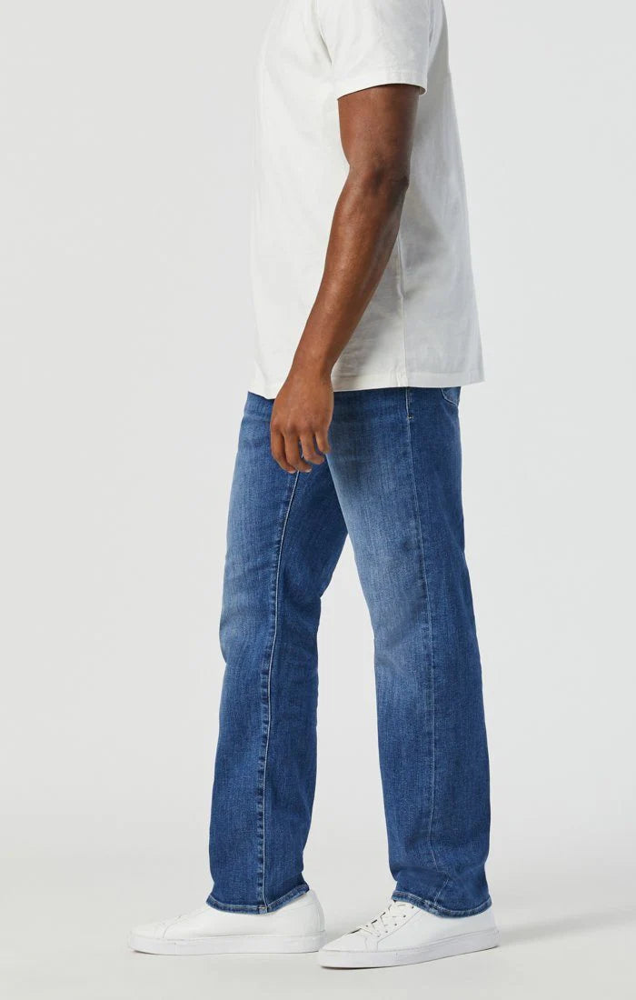 Marcus Slim Straight Leg Jeans - Mid Foggy Feather Blue