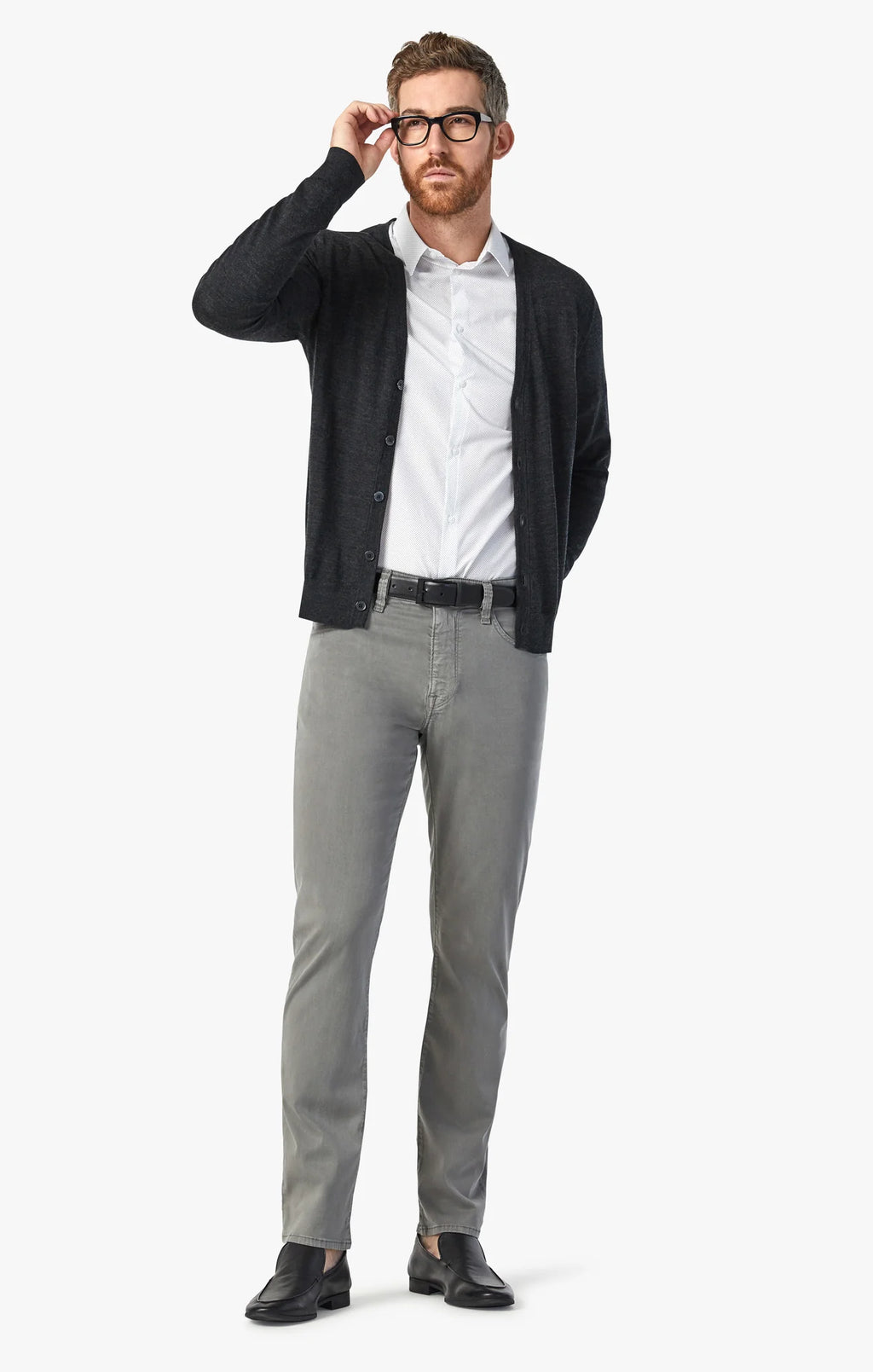 Charisma Relaxed Straight Pants in Pewter Twill