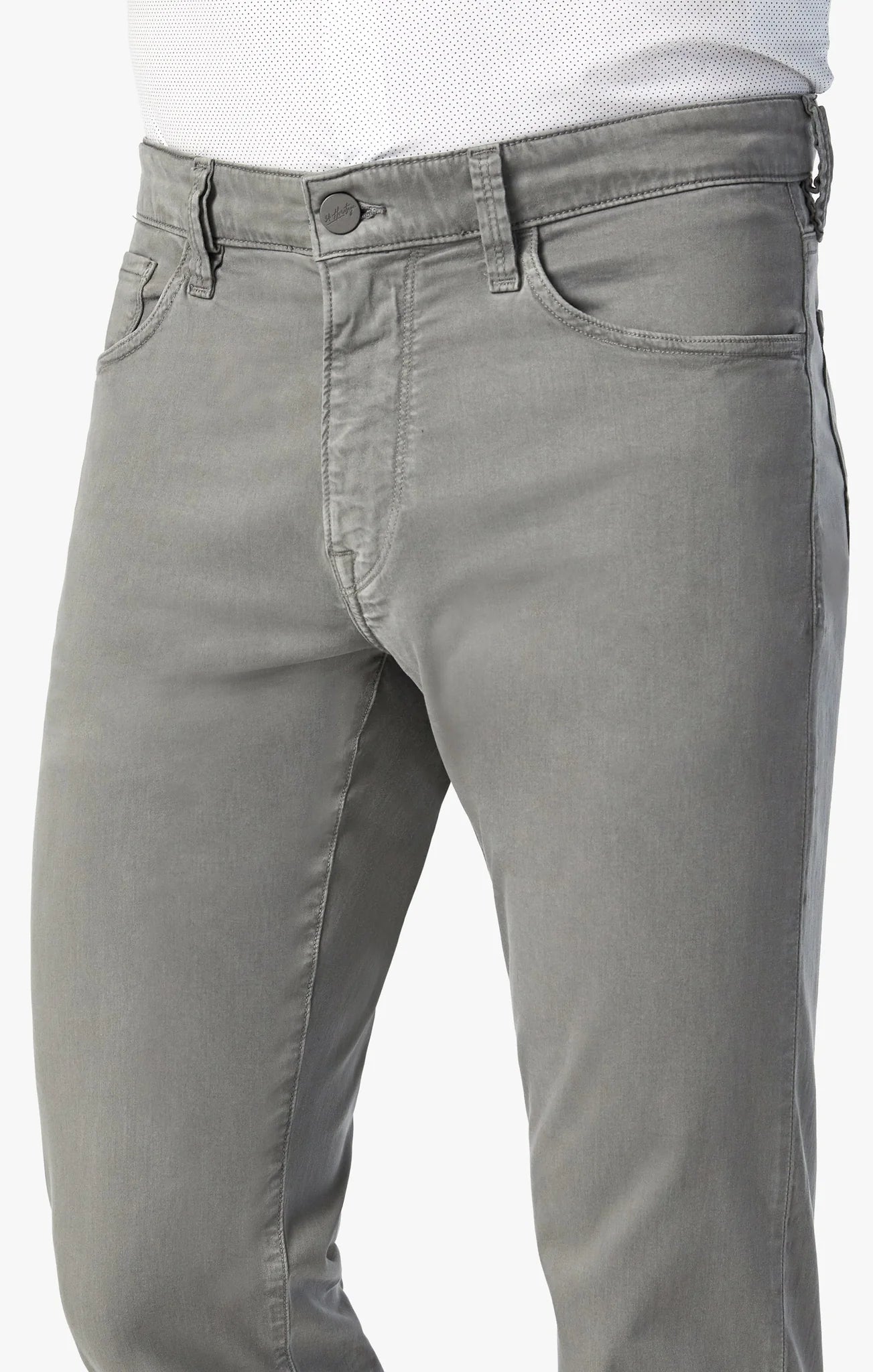 Charisma Relaxed Straight Pants in Pewter Twill