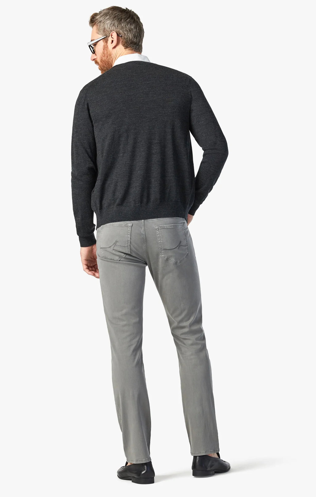 Charisma Relaxed Straight Pants in Pewter Twill