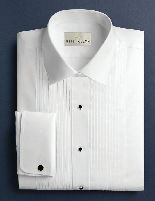 Neil Allyn Pleated Tuxedo Shirt