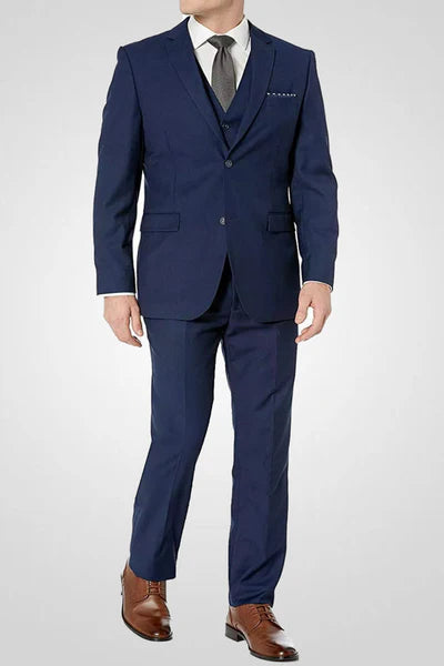 Caravelli Modern Fit 3pc Suit Cobalt Blue