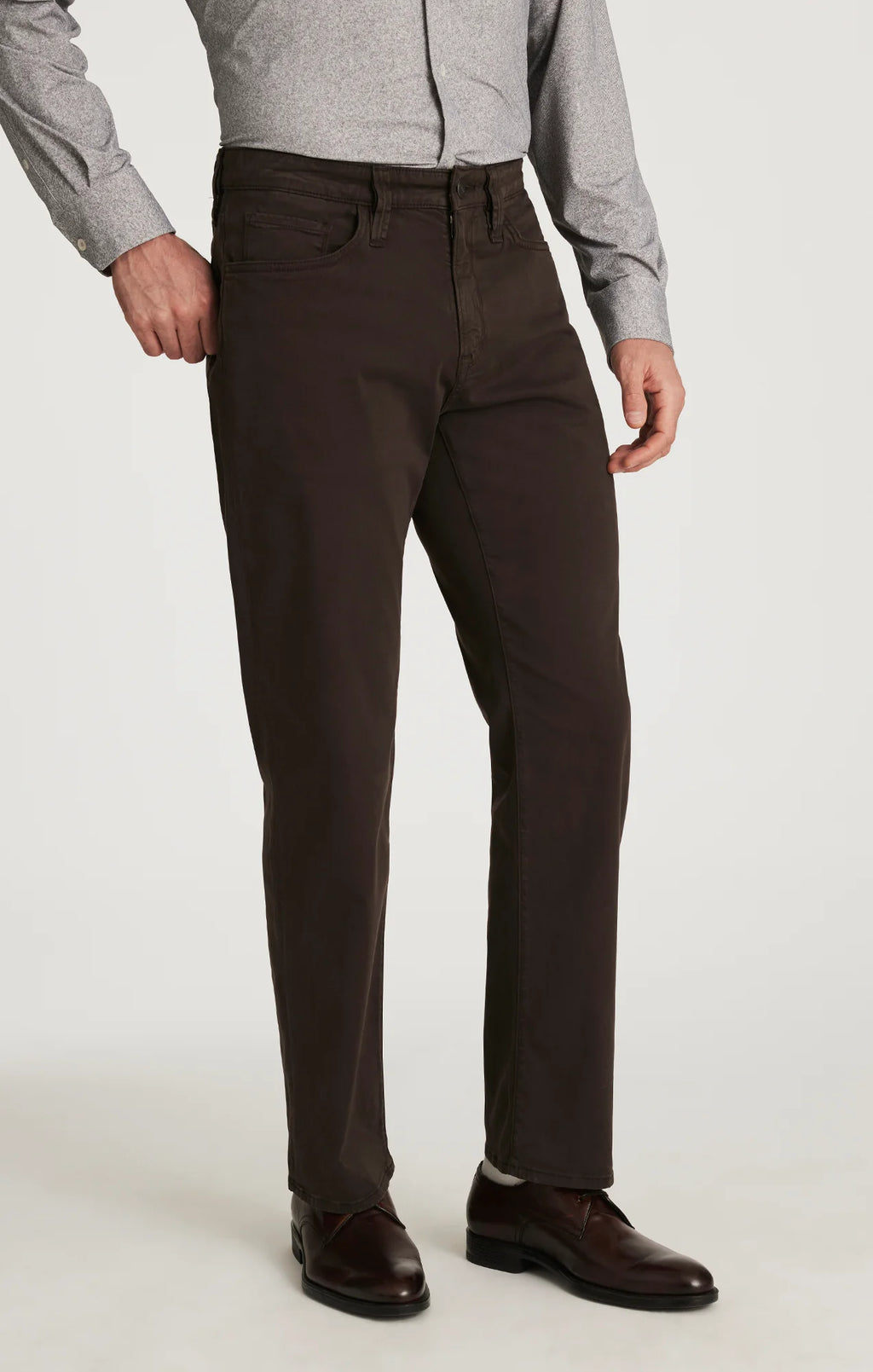 Charisma Relaxed Straight Pants in Brunette Twill