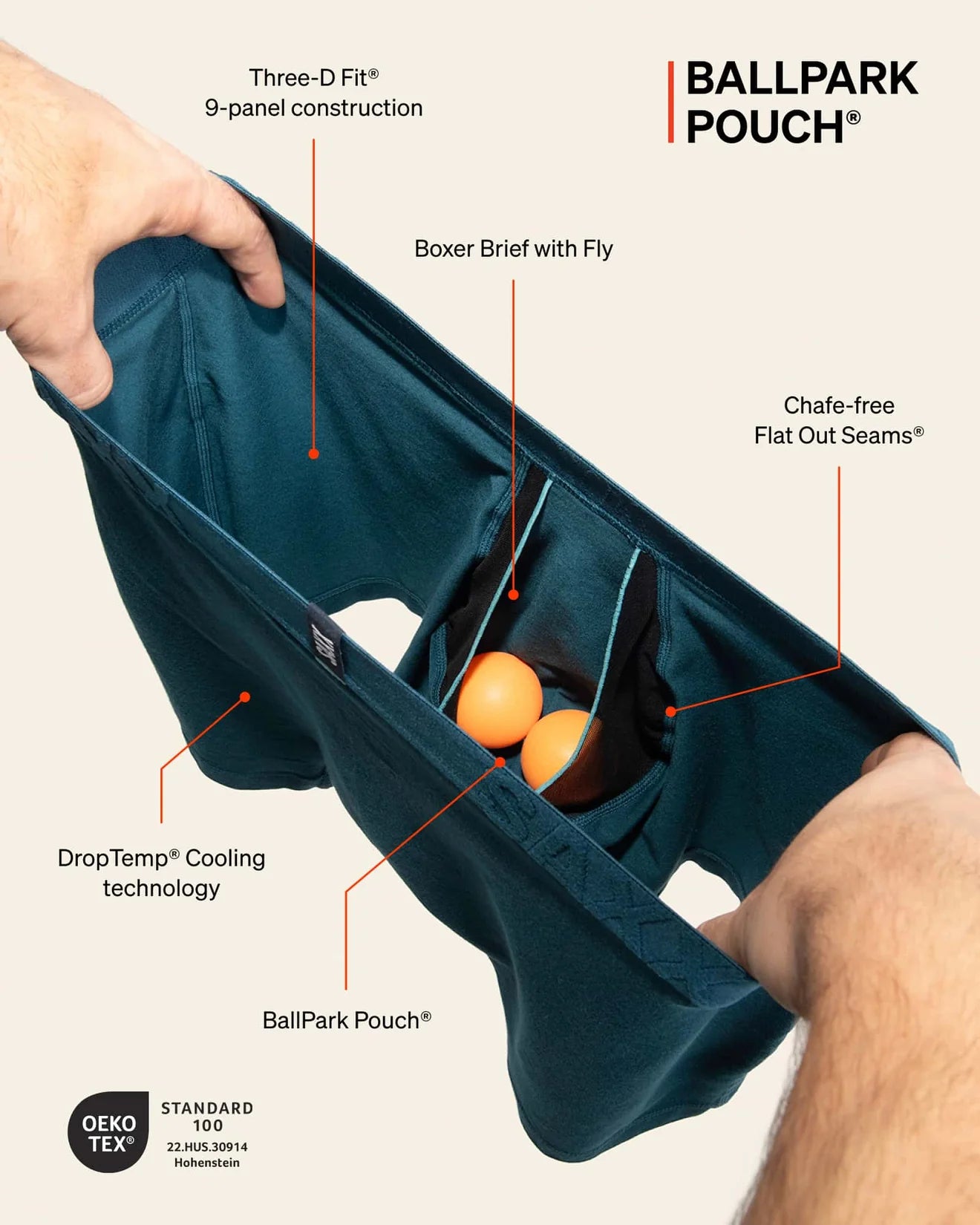 DropTemp Cooling Cotton Boxer Brief