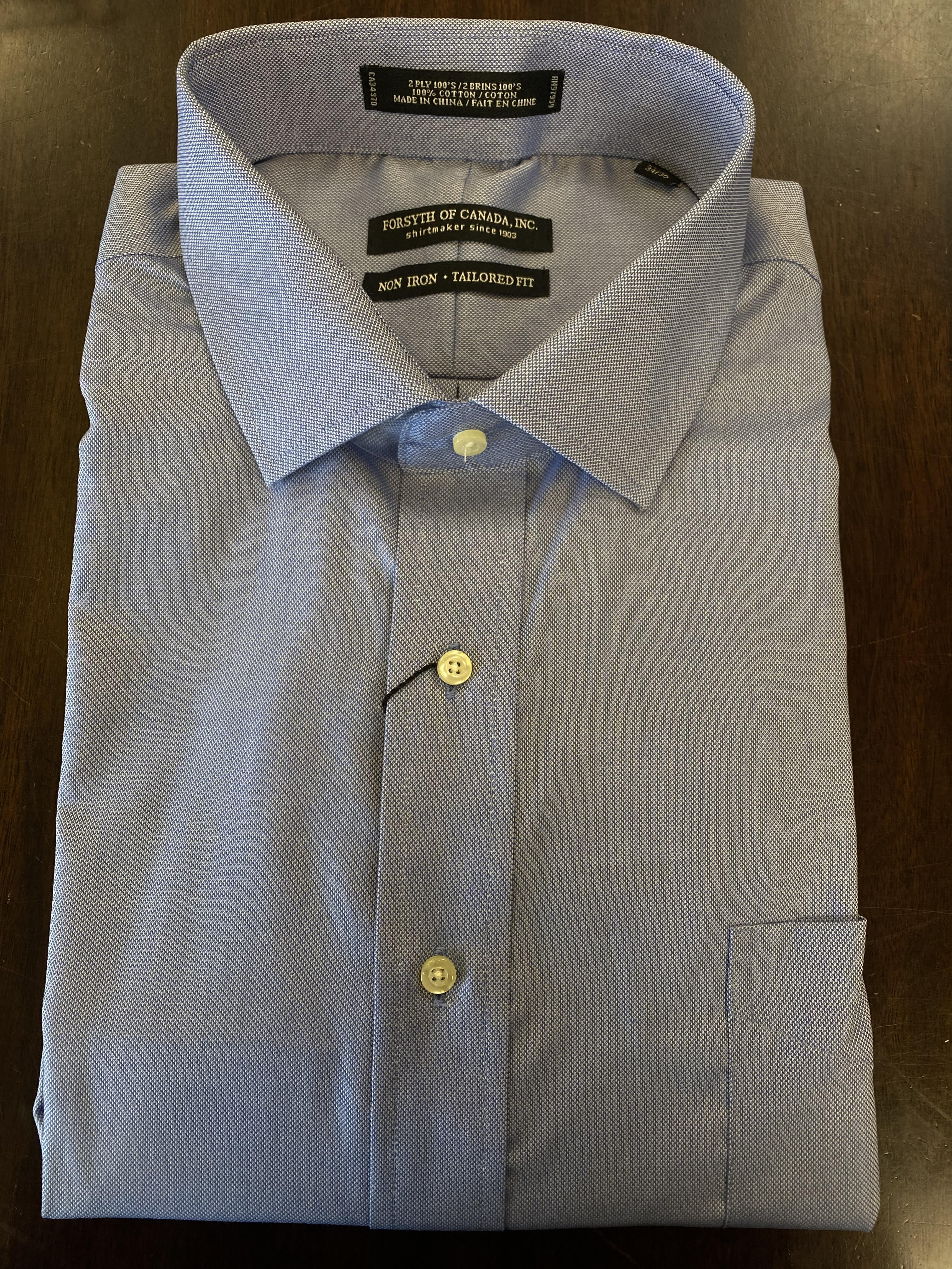forsyth canada dress shirts Forsyth of Canada Tailored Fit Wrinkle-Free Long Sleeve Shirt at Von Maur