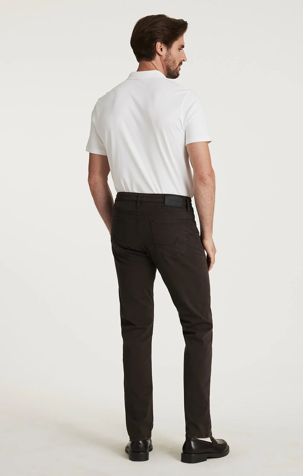 Charisma Relaxed Straight Pants in Brunette Twill - Faded